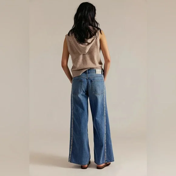 We The Free On The Edge Selvedge Jeans | 100% Cotton | Size 27 - Picture 4 of 9